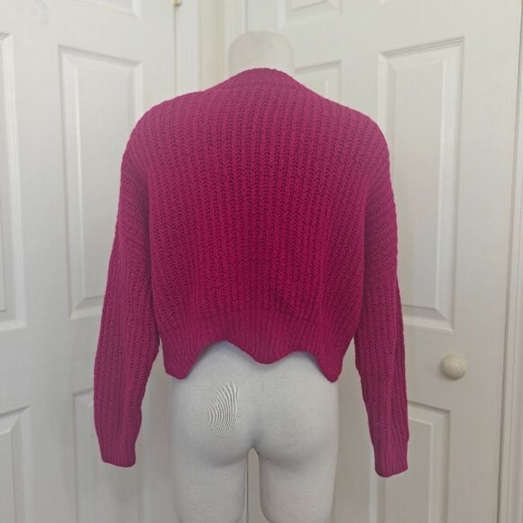 Forever 21 Fuchsia Crew Neck Sweater - Picture 2 of 4